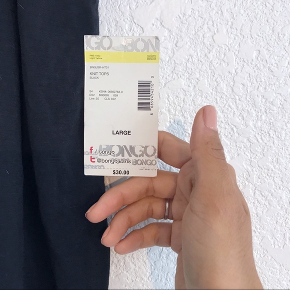 Bongo Off the Shoulder Criss Cross Back Top - Picture 3 of 3